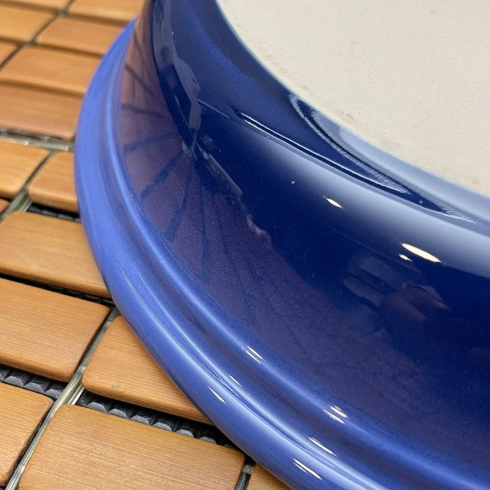 Le Creuset cobalt Blue Stoneware Pie Dish 26cm 11.5